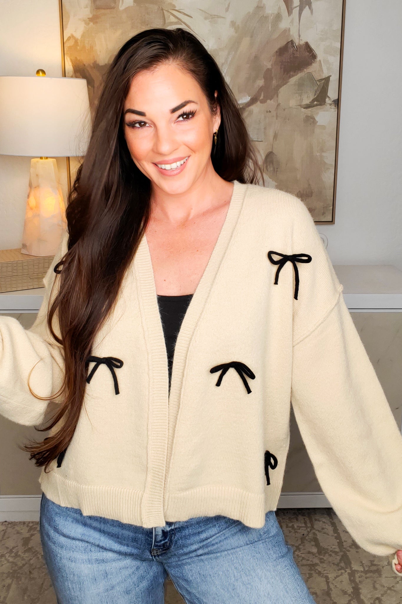 Gifted Treasures Bow Cardigan