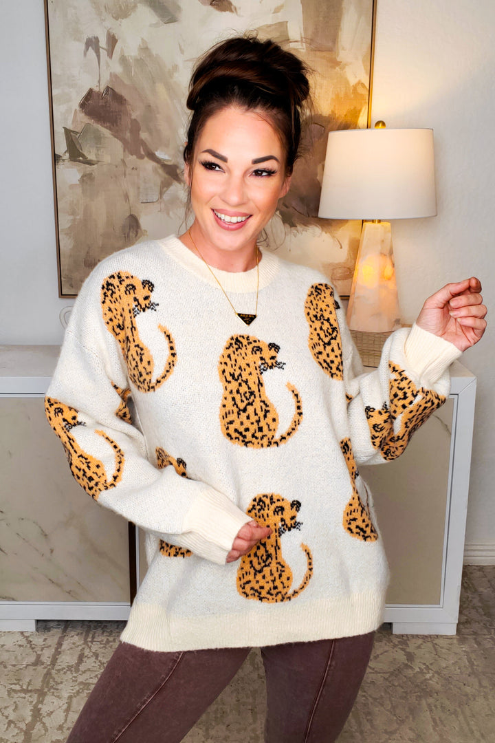 Big Cat Cheetah Sweater