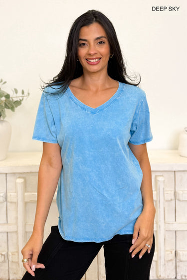 Basic Washed Top - 16 Colors!