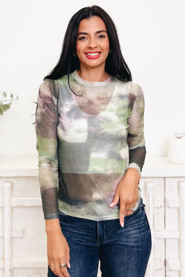 Like Art Work Mesh Top - 5 Colors!