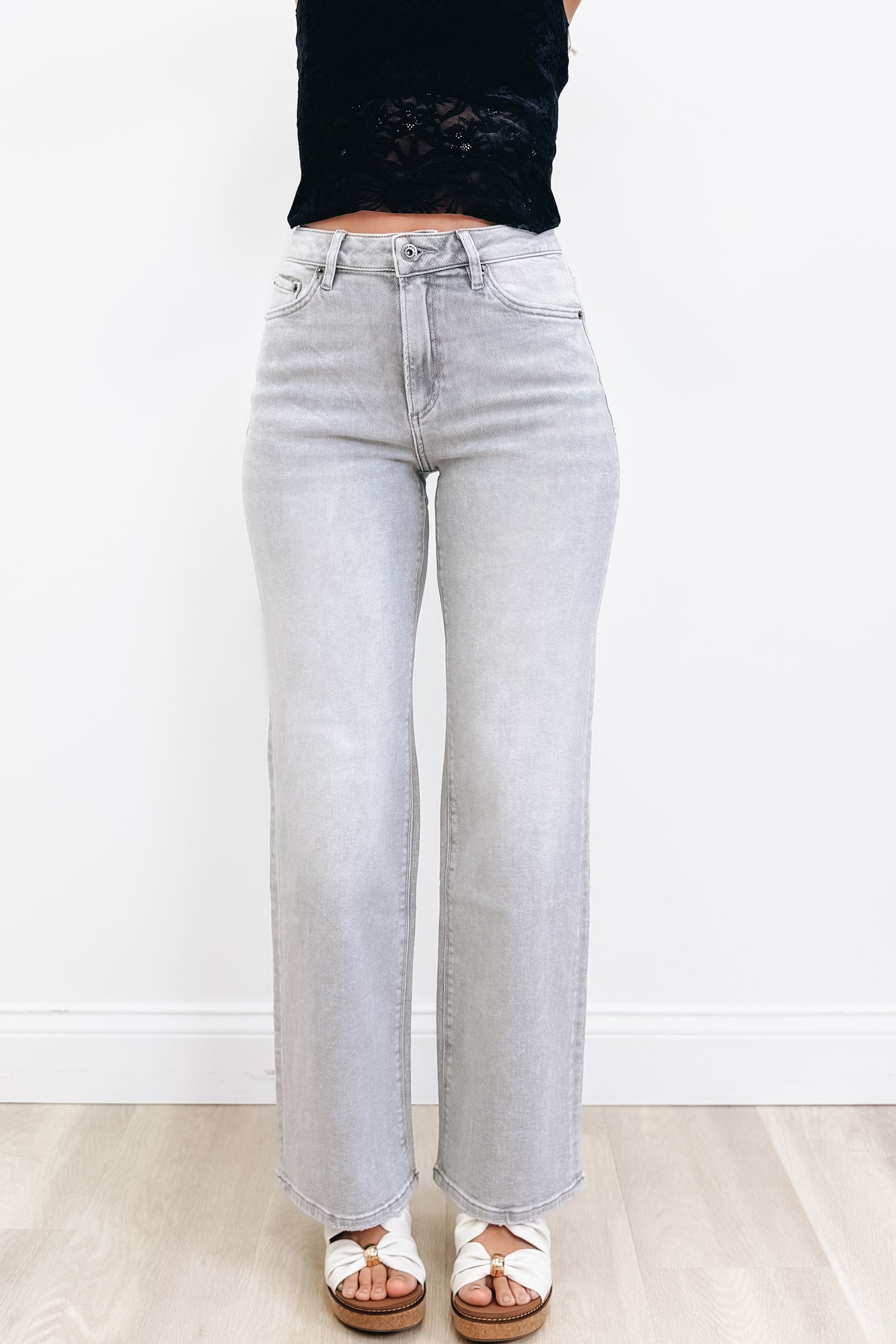 Going For It By Mica - Wide Leg Jeans