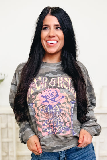 Rock N' My Roll Graphic Top - 2 Colors!