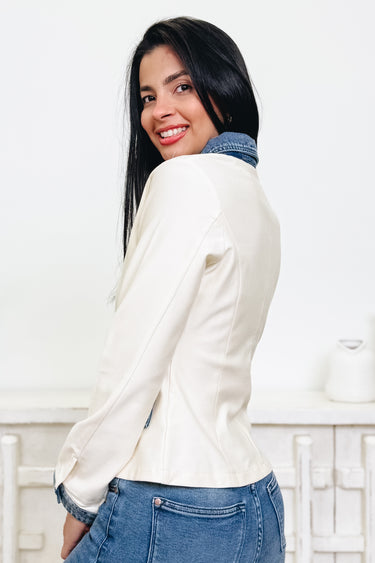 Front Row Denim Trim Jacket