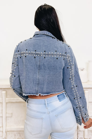 Studs & Sass Studded Denim Jacket
