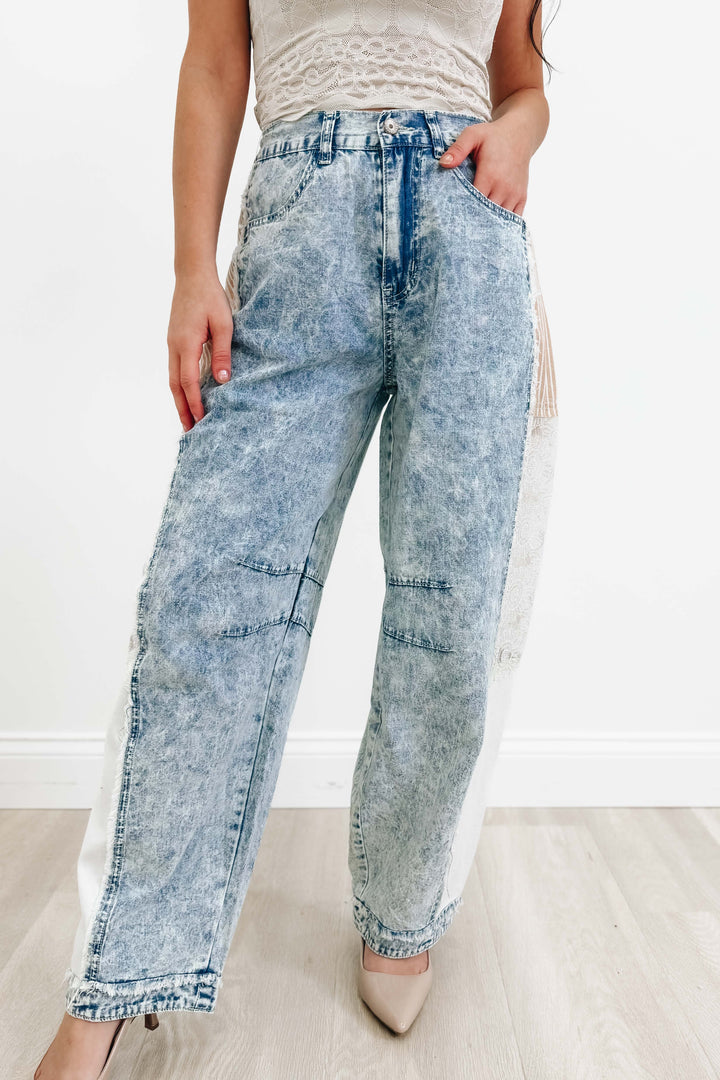 In The Patch Barrel Pants - Denim