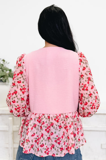 Simply Smitten Floral Top - 2 Colors!