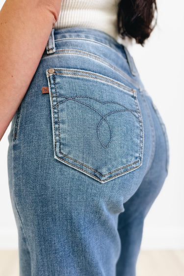 Show Me Love By Judy Blue - Retro Wide Leg Jeans - Medium