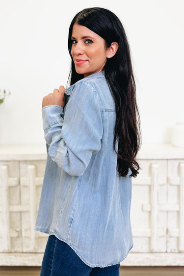 Right Place Right Time Button Down Top - 2 Colors!