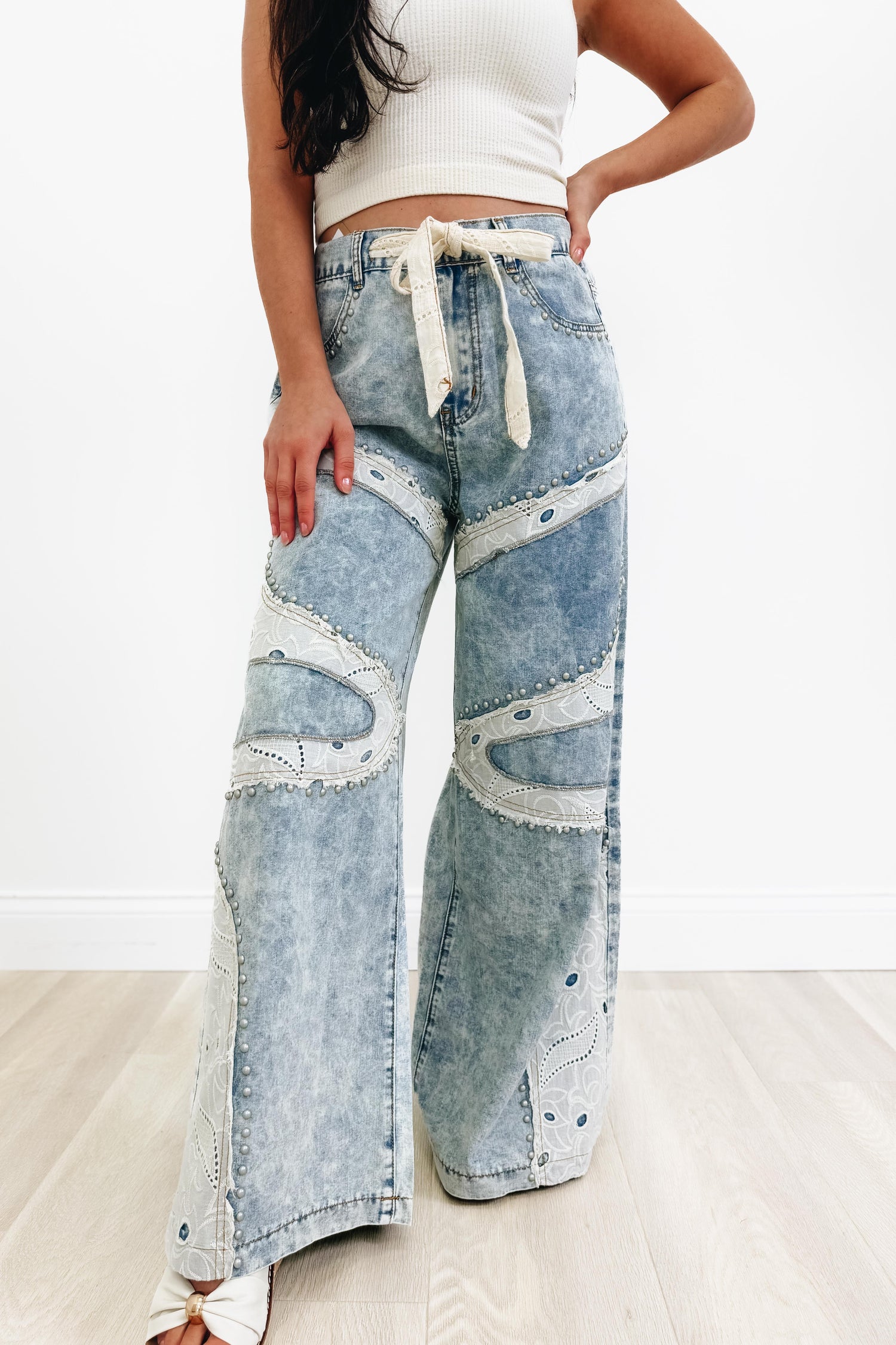Sweet Southern Stitch By POL - Wide Leg Jeans