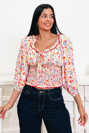Spring Romance Floral Top