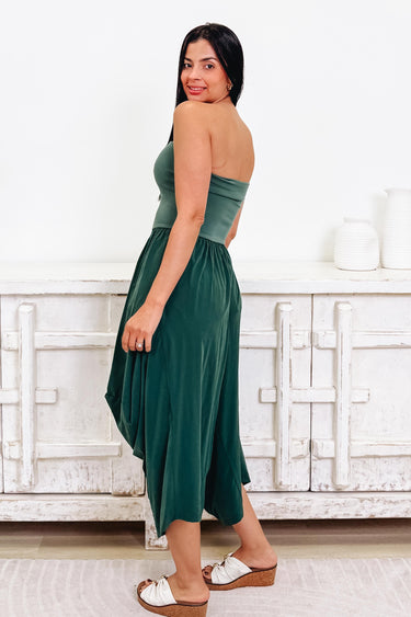 You Made It Strapless Jumpsuit - 2 Colors!