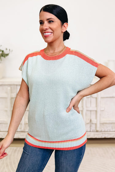 Sunny Side Stripes Sweater Top - 2 Colors!