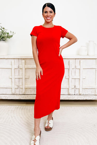 Chesy Slim Midi Dress - 4 Colors!