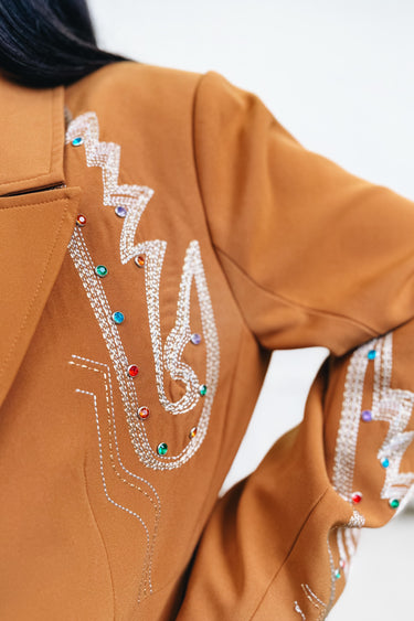 Own The Room Embroidered Blazer