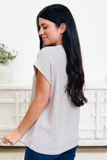 Shimmer So Bright Top - 2 Colors!