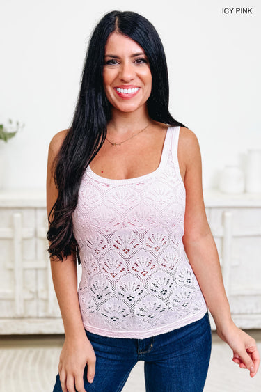Count On Me Floral Lace Tank - 11 Colors!