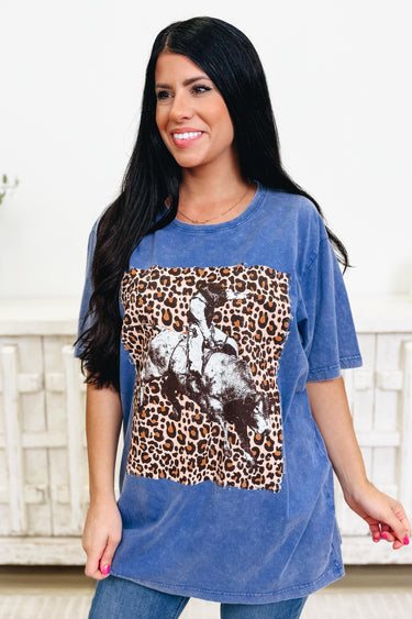 Wild Saddle Leopard Graphic Tee - 3 Colors!