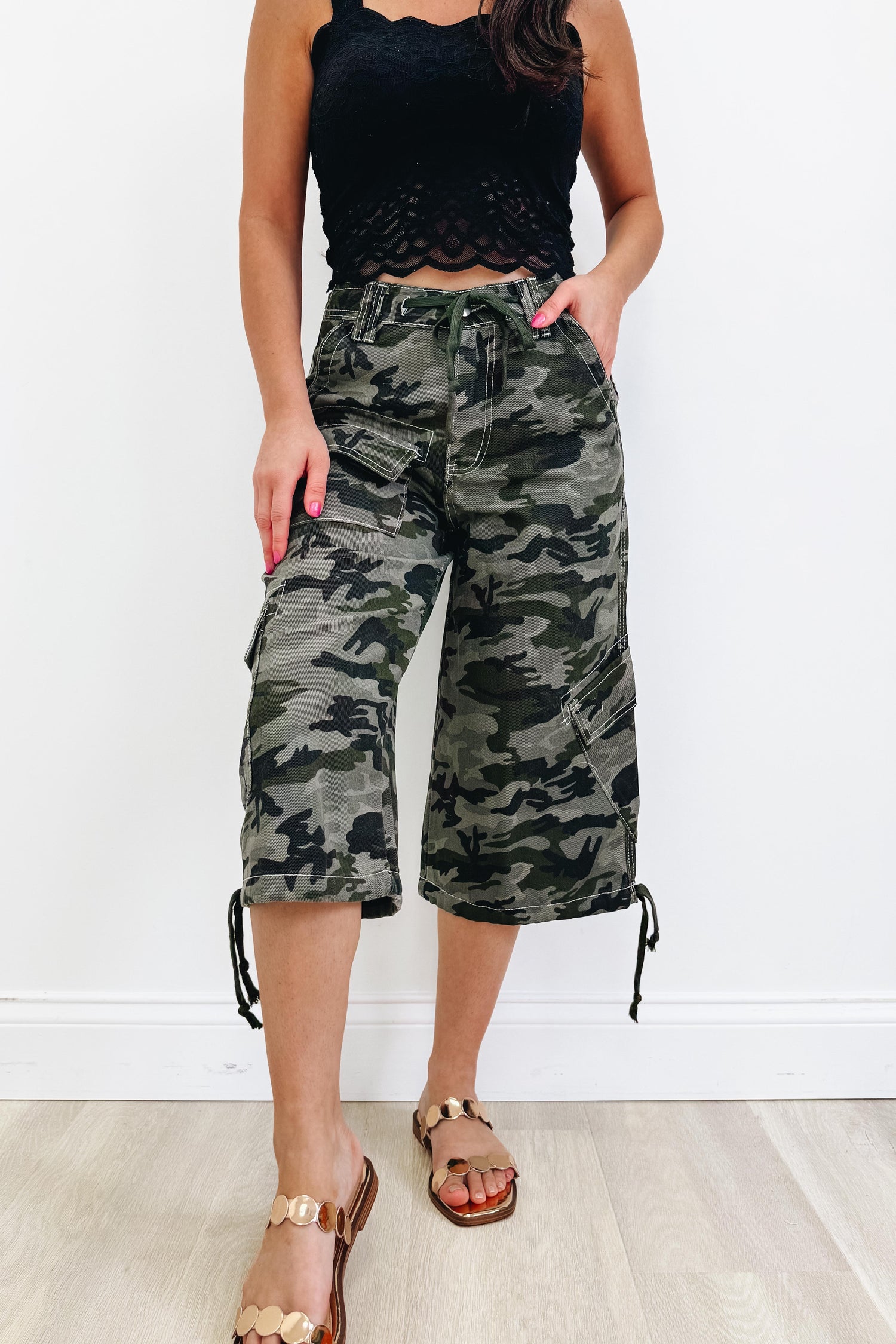 Warrior Princess Camo Pants - Army Green