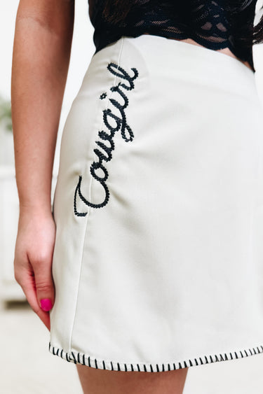 Stitched in the West Skort