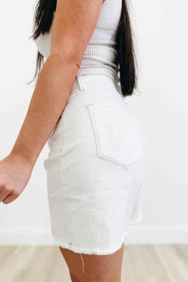 Cotton Breeze By Mica - Distressed Frayed Shorts
