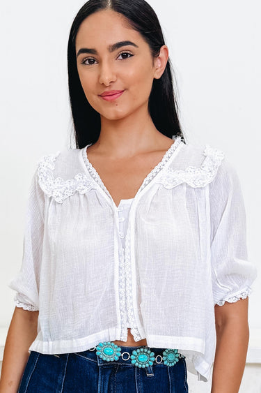 Heart & Lace Top - 2 Colors!