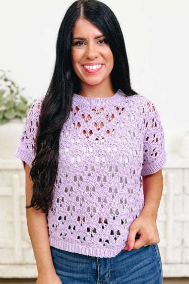 Full Of Heart Crochet Top - 2 Colors!