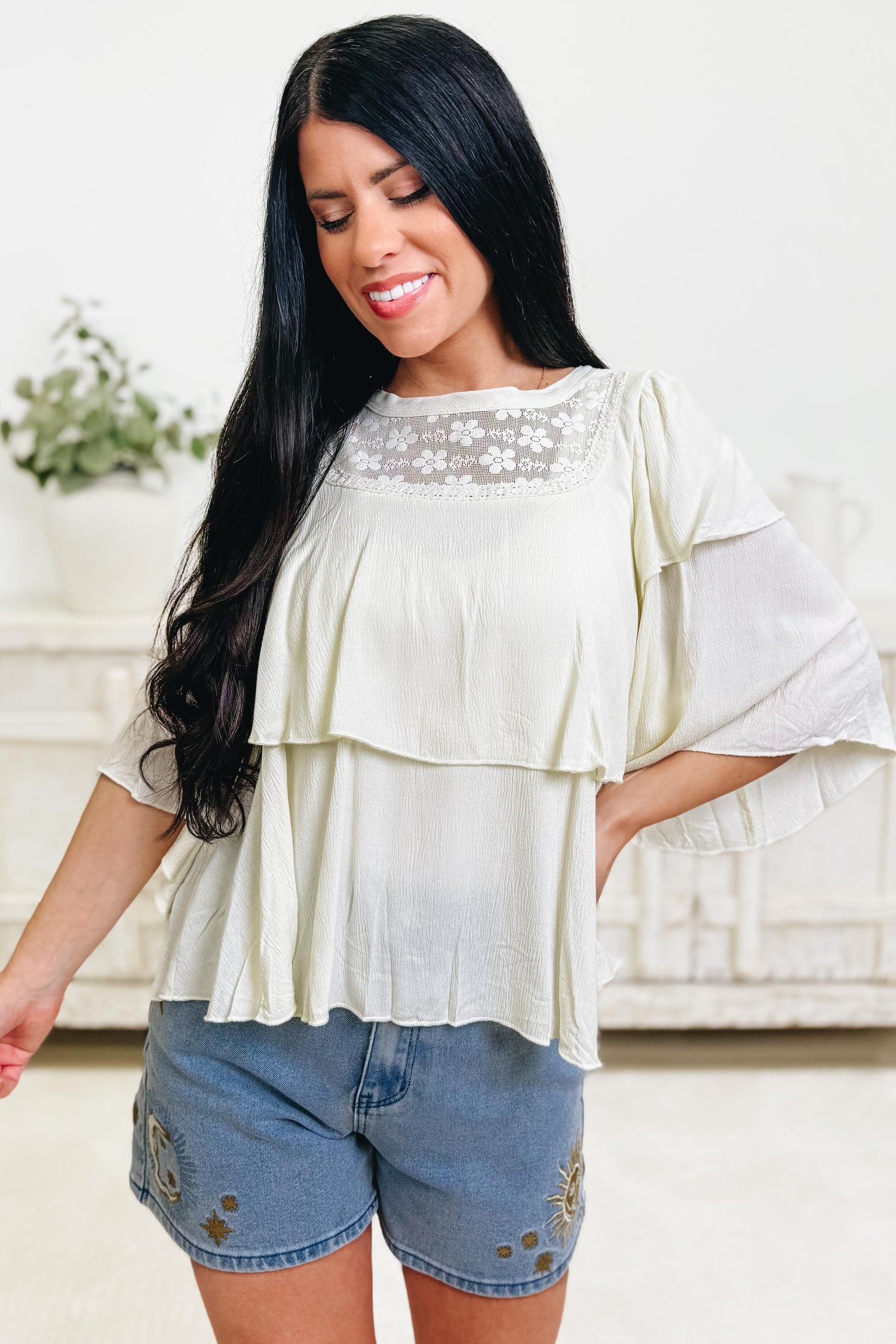 Classic Bloom Lace Top