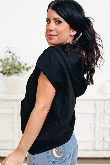 Ready Set Go Hooded Top - Black