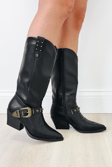 Jubilee Western Harness Boots - Black