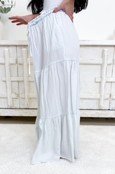 Happy Tiers Skirt - Ice Blue