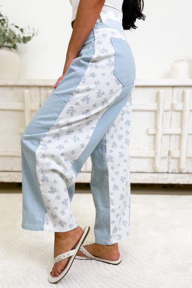 Watcha Say Pants - Light Blue Combo