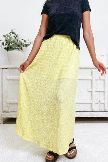 Honolulu Breeze Maxi Skirt - Yellow