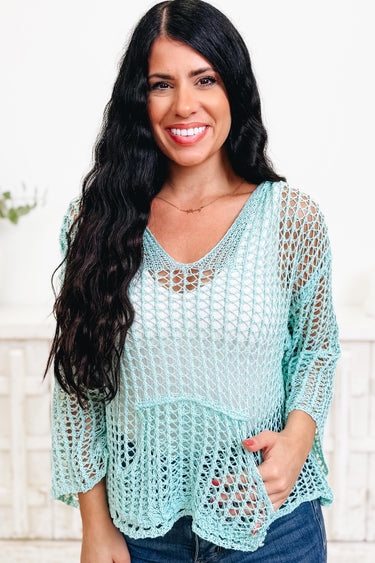 Light & Lovely Open Knit Sweater Top - 3 Colors!