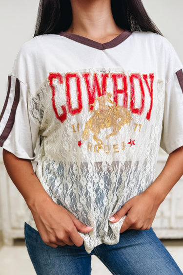 Rodeo Fun Time Lace Top - 4 Colors!