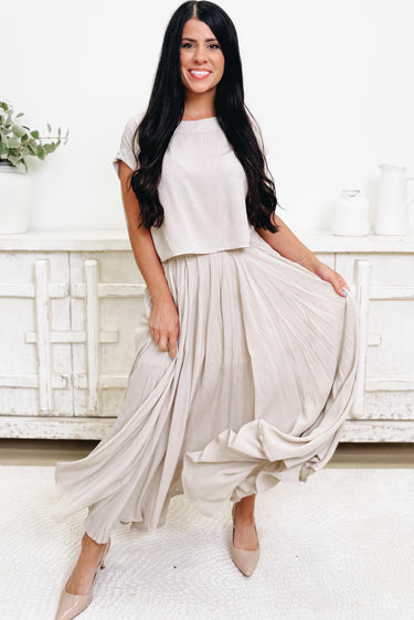 Keep It Flowing Skirt Set - 2 Colors!