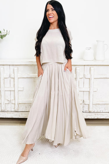 Keep It Flowing Skirt Set - 2 Colors!