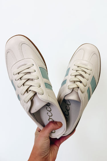 Brenda Casual Slip On Sneakers - White Baby Blue