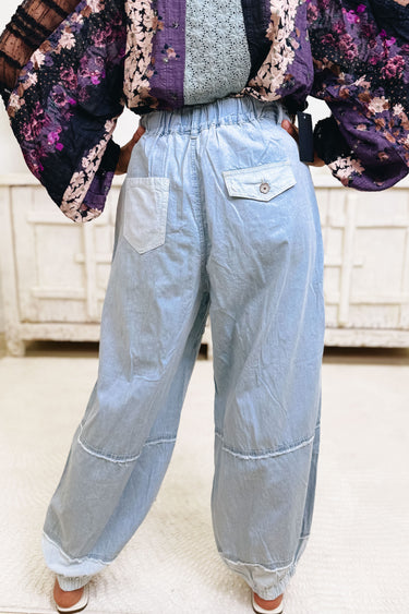 Cuttin' The Line Jogger Pants - Denim Multi
