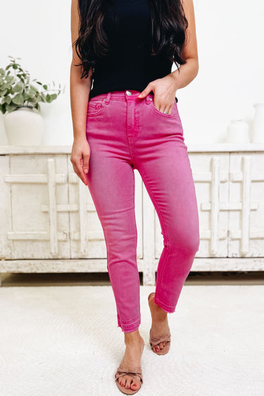 Buttercup Babe By Saige Denim - Flare Capri Jeans