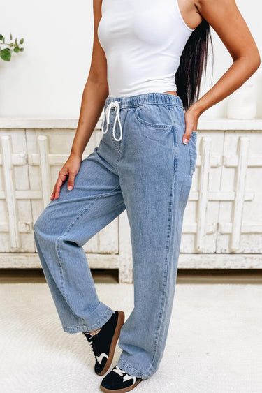 The Love Of Comfort Pants - Light Wash
