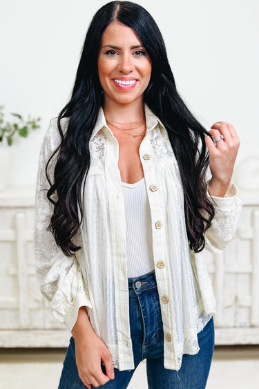 A Simple Love Button Down Top - 2 Colors!