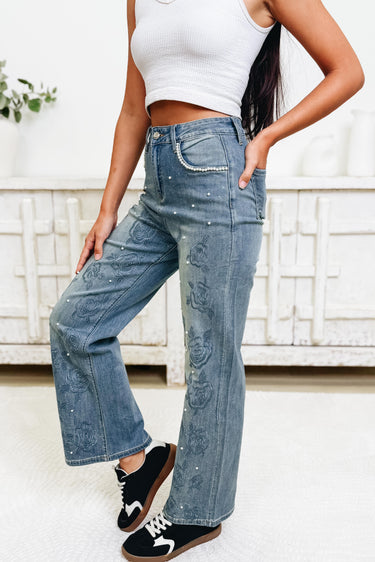 Accepting This Rose Straight Leg Jeans