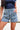 4th Of July Star Studded Shorts - Light Denim