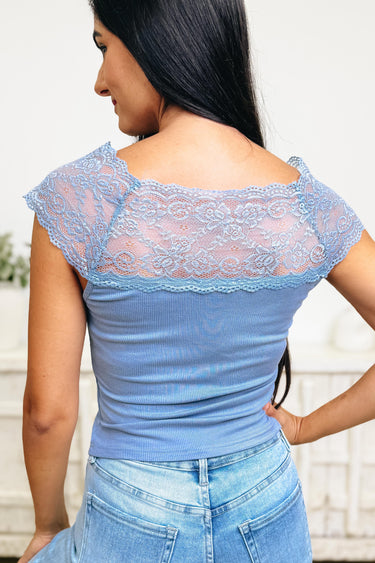 Laces & Aces Top