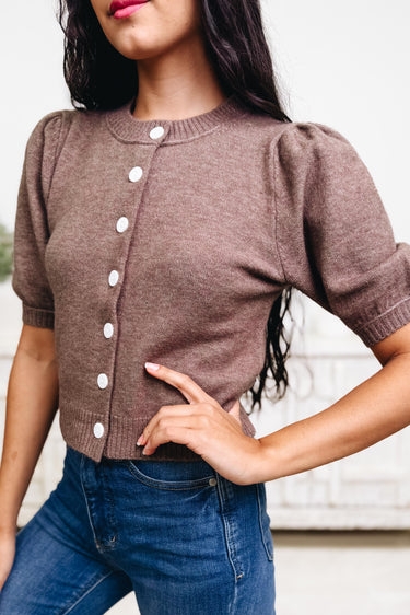 Callie Que Short Sleeve Cardigan - 5 Colors!