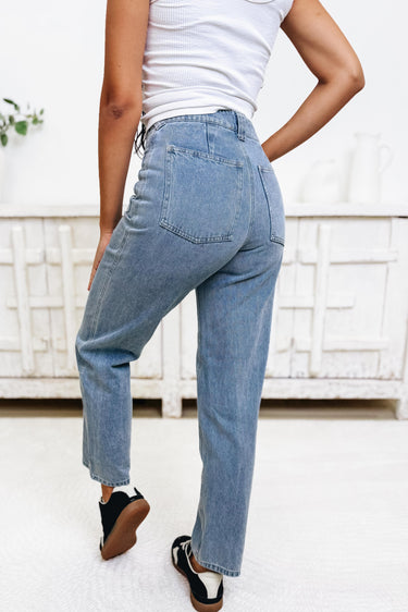 Anastasia Wide Leg Pants - Denim