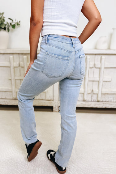 New Chapter By Mica - Straight Distressed Jeans