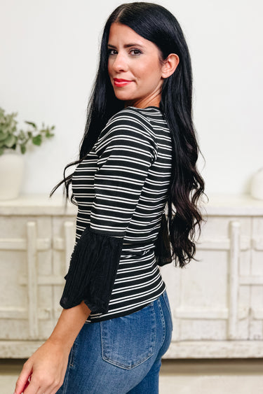 Good For Me Stripe Top - 2 Colors!
