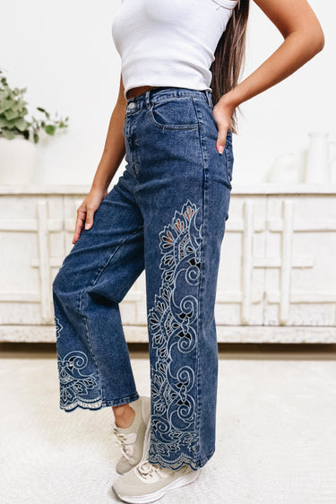Totally Obsessed By Blue B - Wide Leg Jeans - Medium