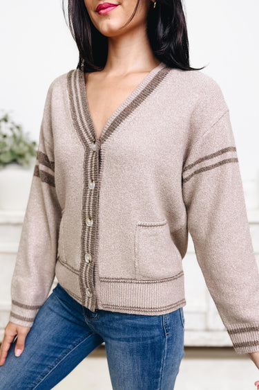 Varsity Stripe Cardigan - 2 Colors!